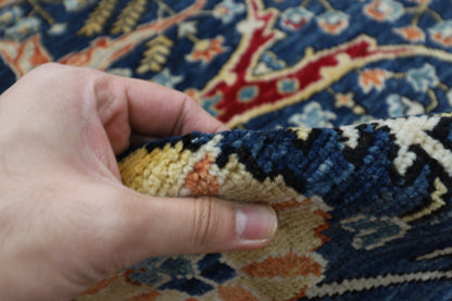 244 x 298 cm | Bidjar Navy Afghan Tribal Hand Knotted Wool Carpet