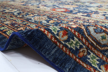 299 x 420 cm | Abstract Bidjar Afghan Tribal Hand Knotted Wool Carpet