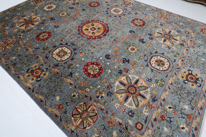 273 x 363 cm | Suzani Afghan Tribal Hand Knotted Wool Carpet