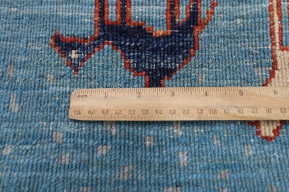 102 x 151 cm | Landscape Gabbeh Area Rug Afghan Hand Knotted Veg Dye Wool carpet