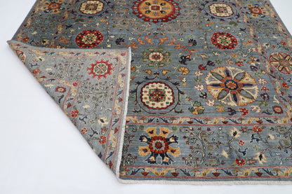 273 x 363 cm | Suzani Afghan Tribal Hand Knotted Wool Carpet