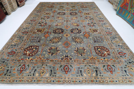 294 x 417 cm | Bidjar Afghan Tribal Hand Knotted Wool Carpet