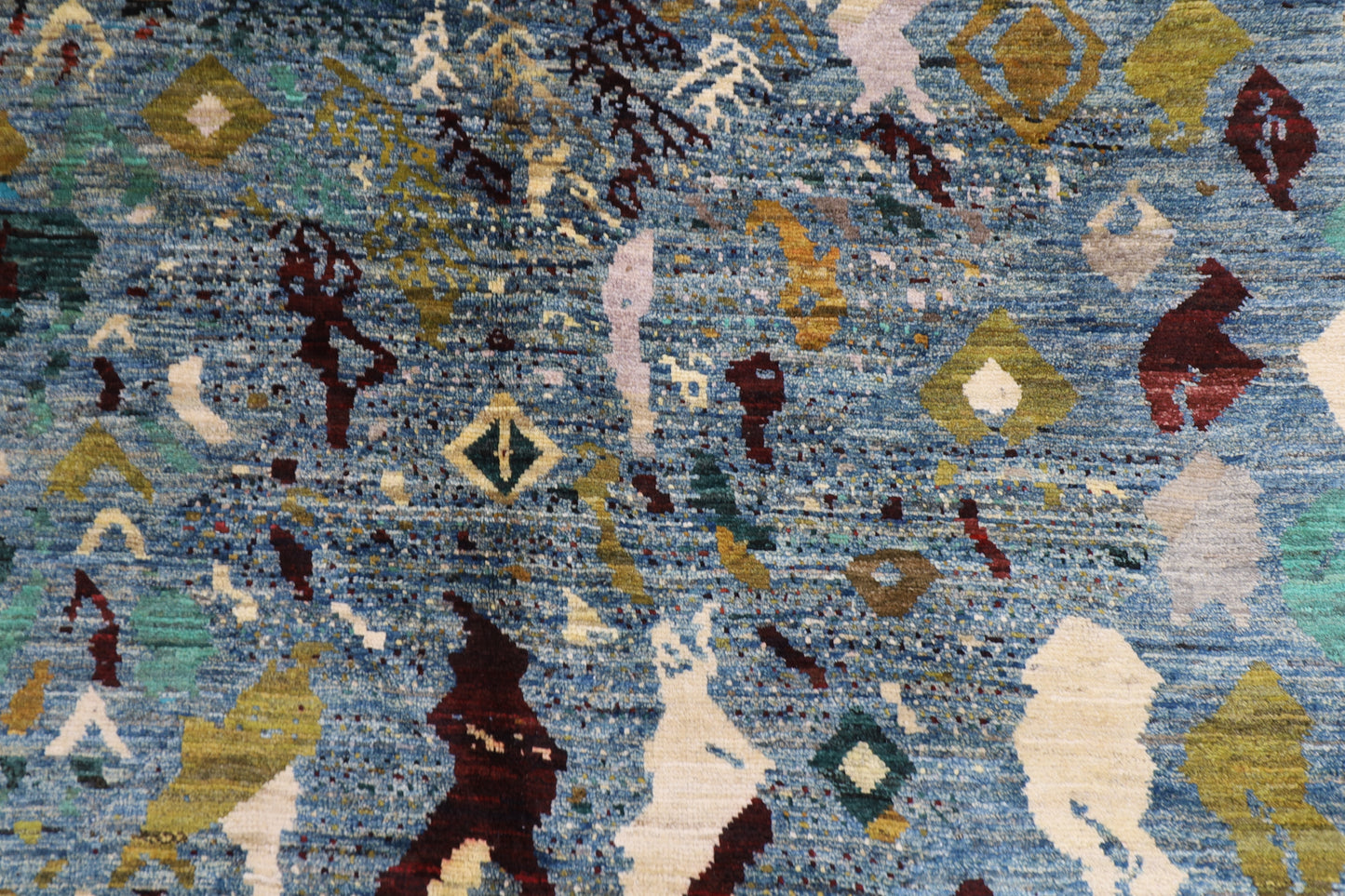 252 x 346 cm | Abstract Afghan Hand Knotted Carpet