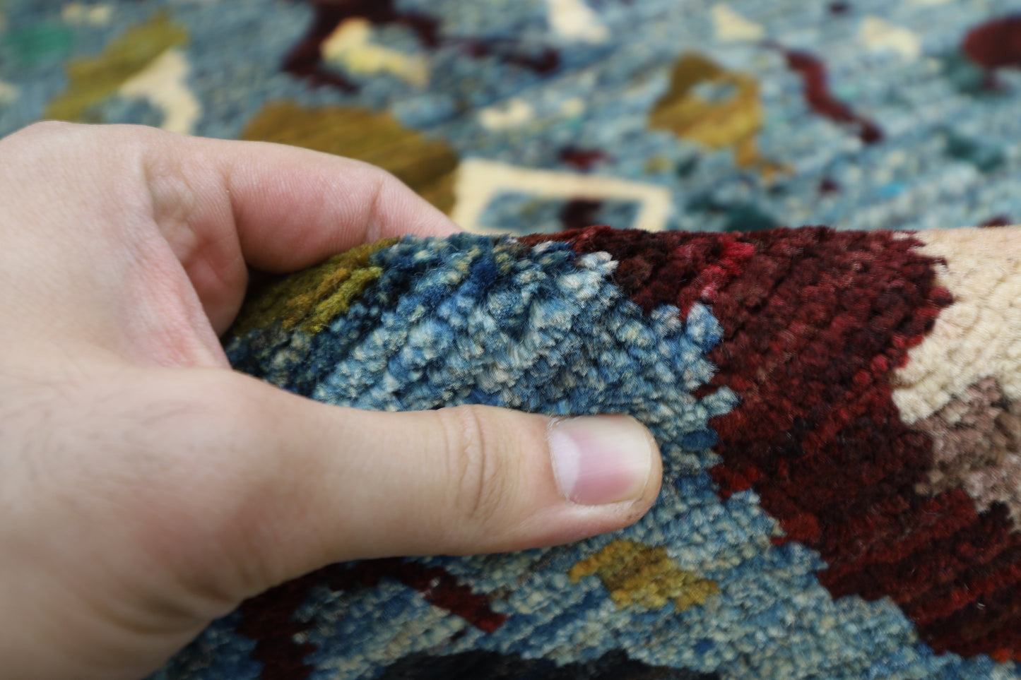 252 x 346 cm | Abstract Afghan Hand Knotted Carpet