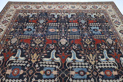 306 x 403 cm | Bidjar Afghan Tribal Hand Knotted Carpet