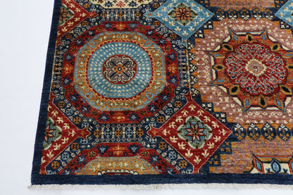 200 x 293 cm | Mamluk Afghan Tribal Hand Knotted Wool Carpet