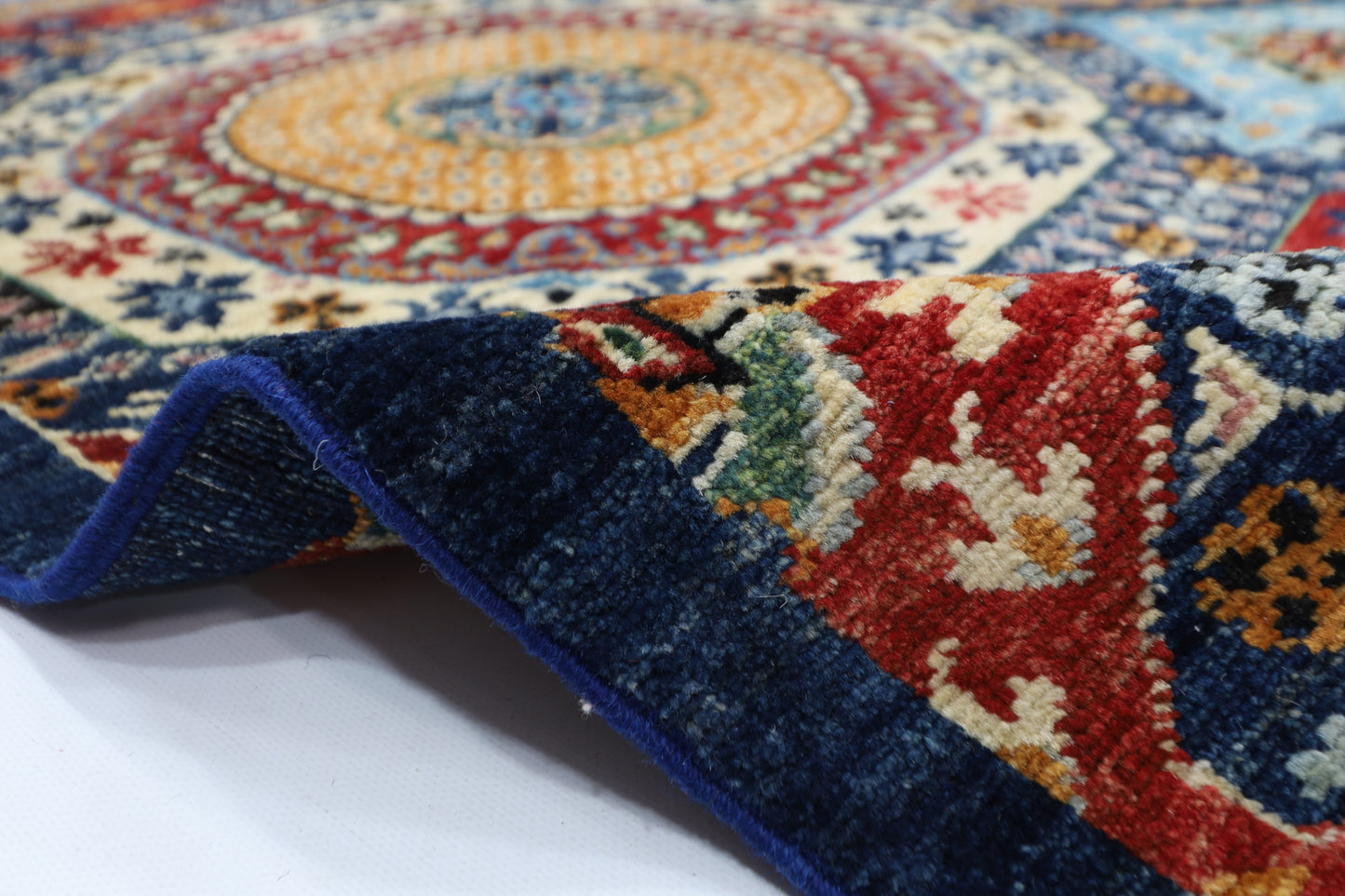 200 x 293 cm | Mamluk Afghan Tribal Hand Knotted Wool Carpet