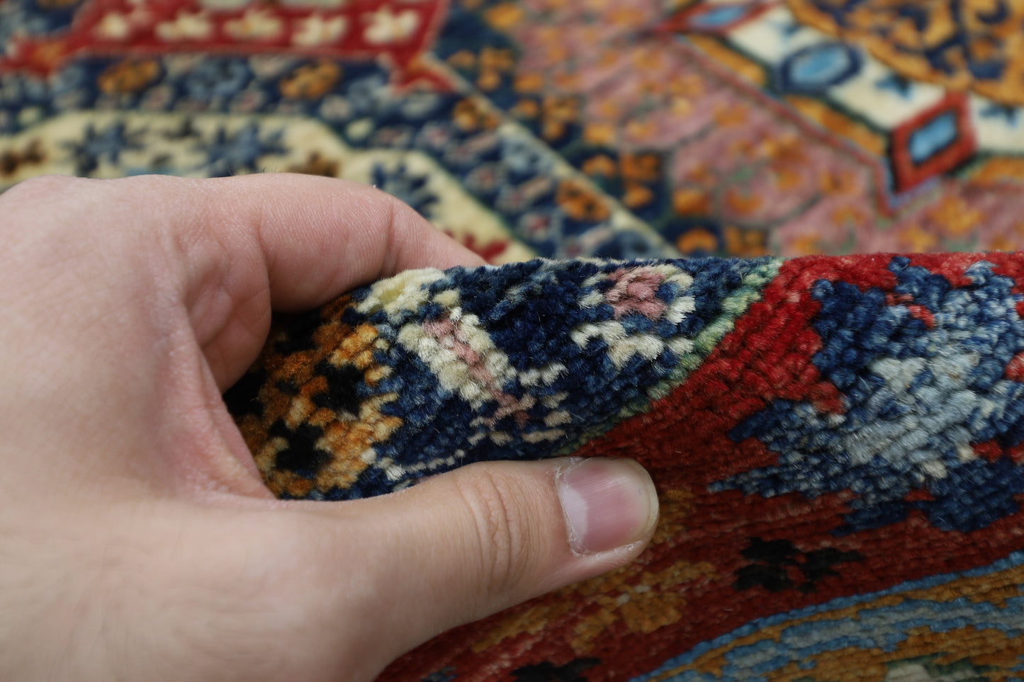 200 x 293 cm | Mamluk Afghan Tribal Hand Knotted Wool Carpet