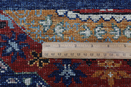 200 x 293 cm | Mamluk Afghan Tribal Hand Knotted Wool Carpet