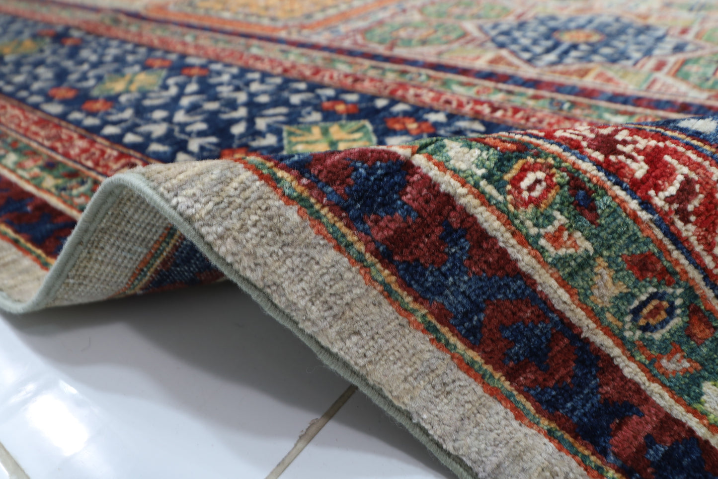 362 x 458 cm | Mamluk Area Rug Afghan Hand Knotted Veg Dye Wool carpet