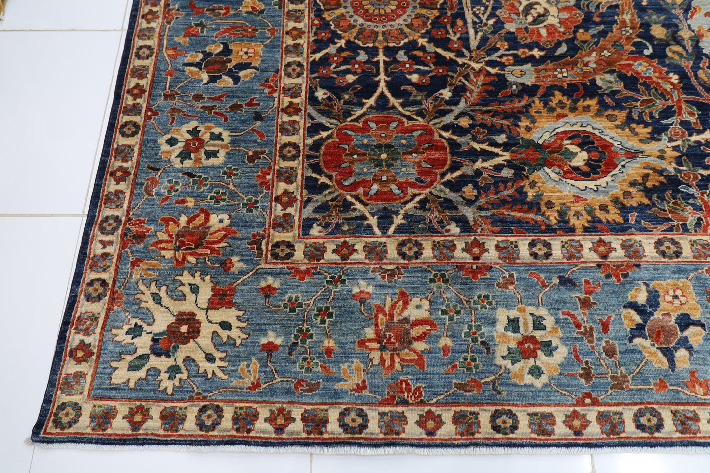 372 x 545 cm | Clark Sickle Leaf Area Rug Afghan Hand Knotted Veg Dye Wool carpet