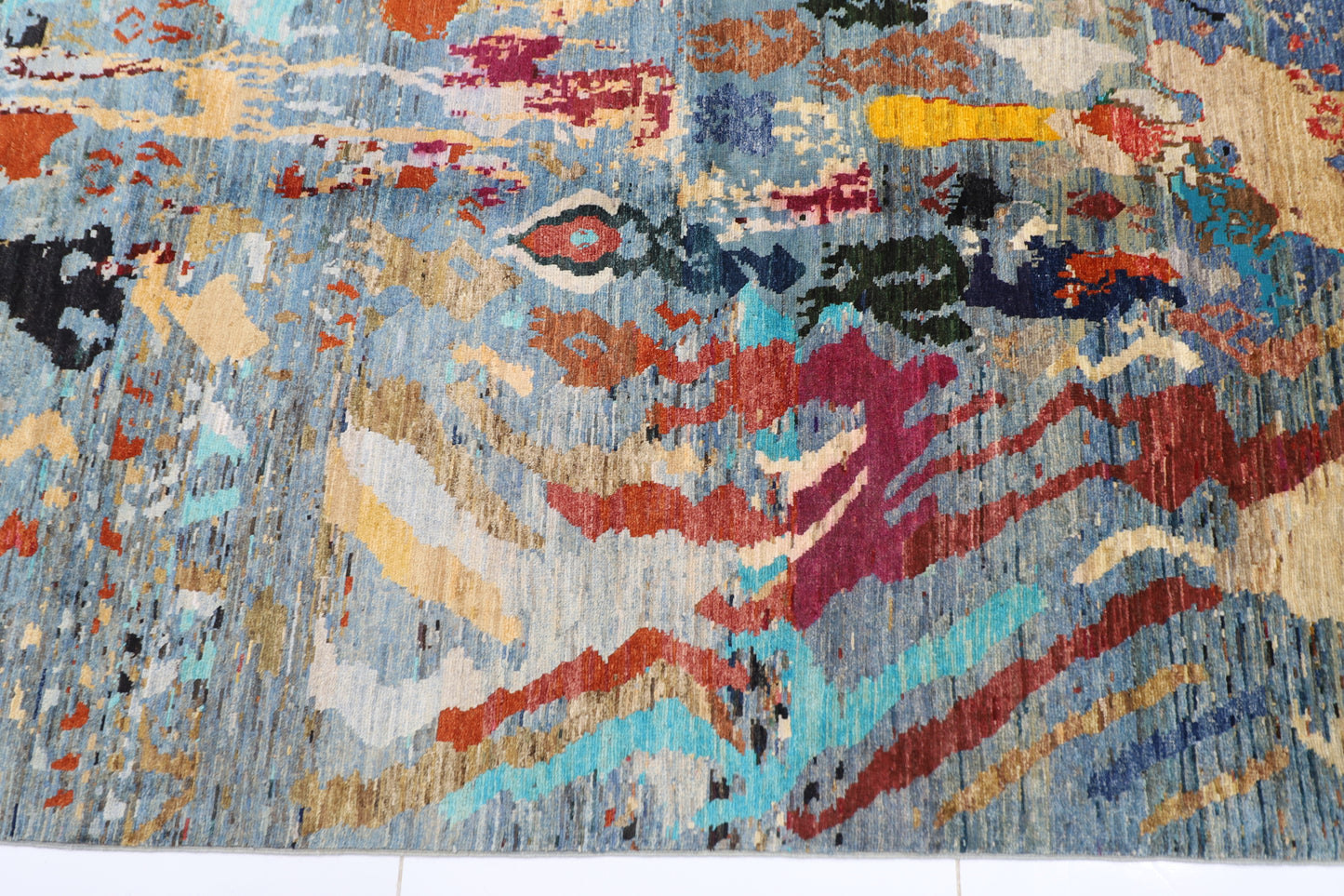 252 x 344 cm | Abstract Afghan Hand Knotted Carpet