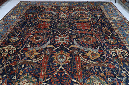 372 x 545 cm | Clark Sickle Leaf Area Rug Afghan Hand Knotted Veg Dye Wool carpet