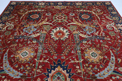 274 x 362 cm | Sickle Leaf Afghan Tribal Hand Knotted Wool Carpet