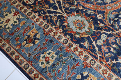372 x 545 cm | Clark Sickle Leaf Area Rug Afghan Hand Knotted Veg Dye Wool carpet