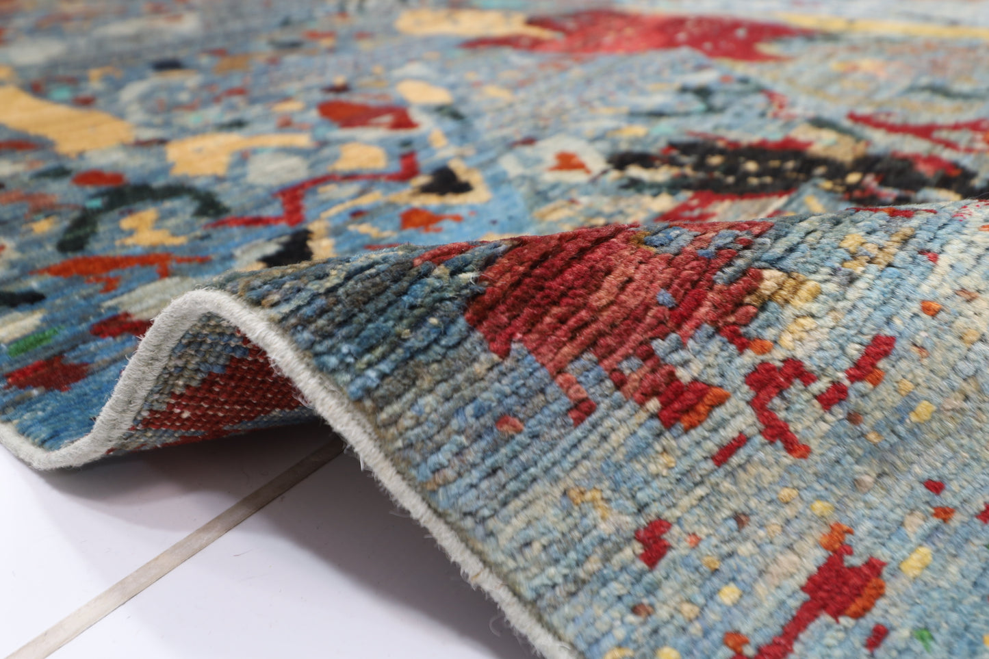 252 x 344 cm | Abstract Afghan Hand Knotted Carpet