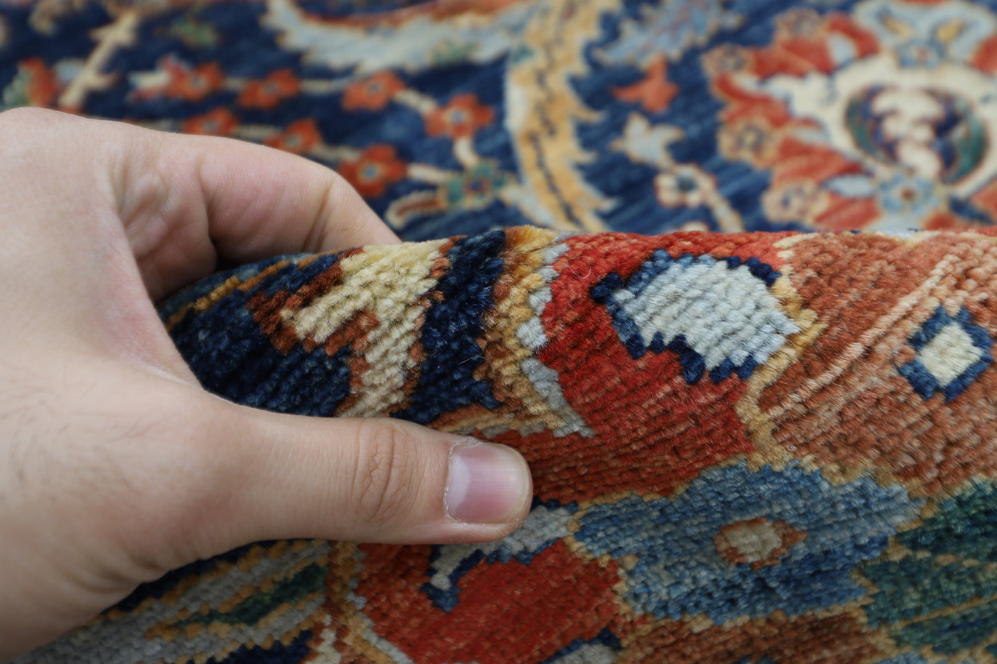 372 x 545 cm | Clark Sickle Leaf Area Rug Afghan Hand Knotted Veg Dye Wool carpet