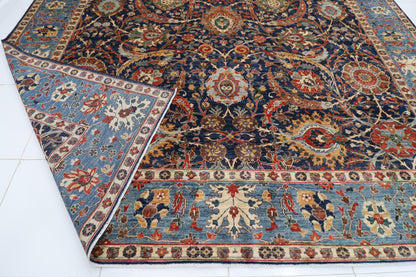 372 x 545 cm | Clark Sickle Leaf Area Rug Afghan Hand Knotted Veg Dye Wool carpet