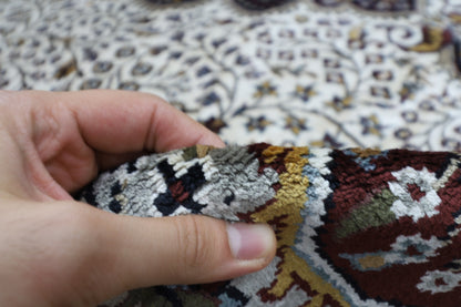 268 x 406 cm | Heriz Bamboo Silk Hand Knotted Carpet