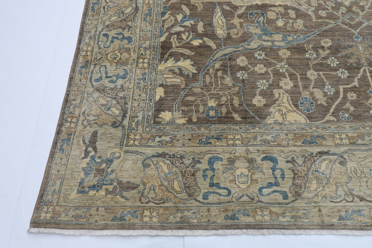 273 x 368 cm | Bidjar Grey Afghan Tribal Hand Knotted Wool Carpet