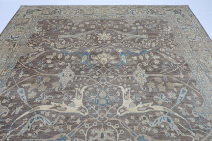 273 x 368 cm | Bidjar Grey Afghan Tribal Hand Knotted Wool Carpet