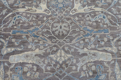 273 x 368 cm | Bidjar Grey Afghan Tribal Hand Knotted Wool Carpet