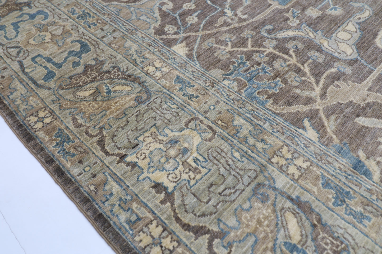 273 x 368 cm | Bidjar Grey Afghan Tribal Hand Knotted Wool Carpet