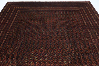 292 x 398 cm | Bokhara Afghan Tribal Hand Knotted Carpet