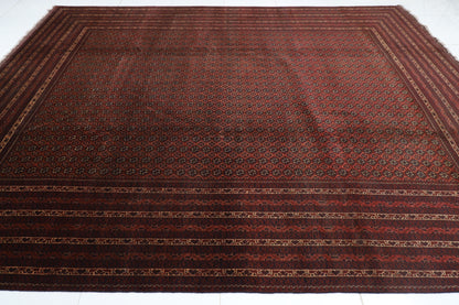 292 x 398 cm | Bokhara Afghan Tribal Hand Knotted Carpet