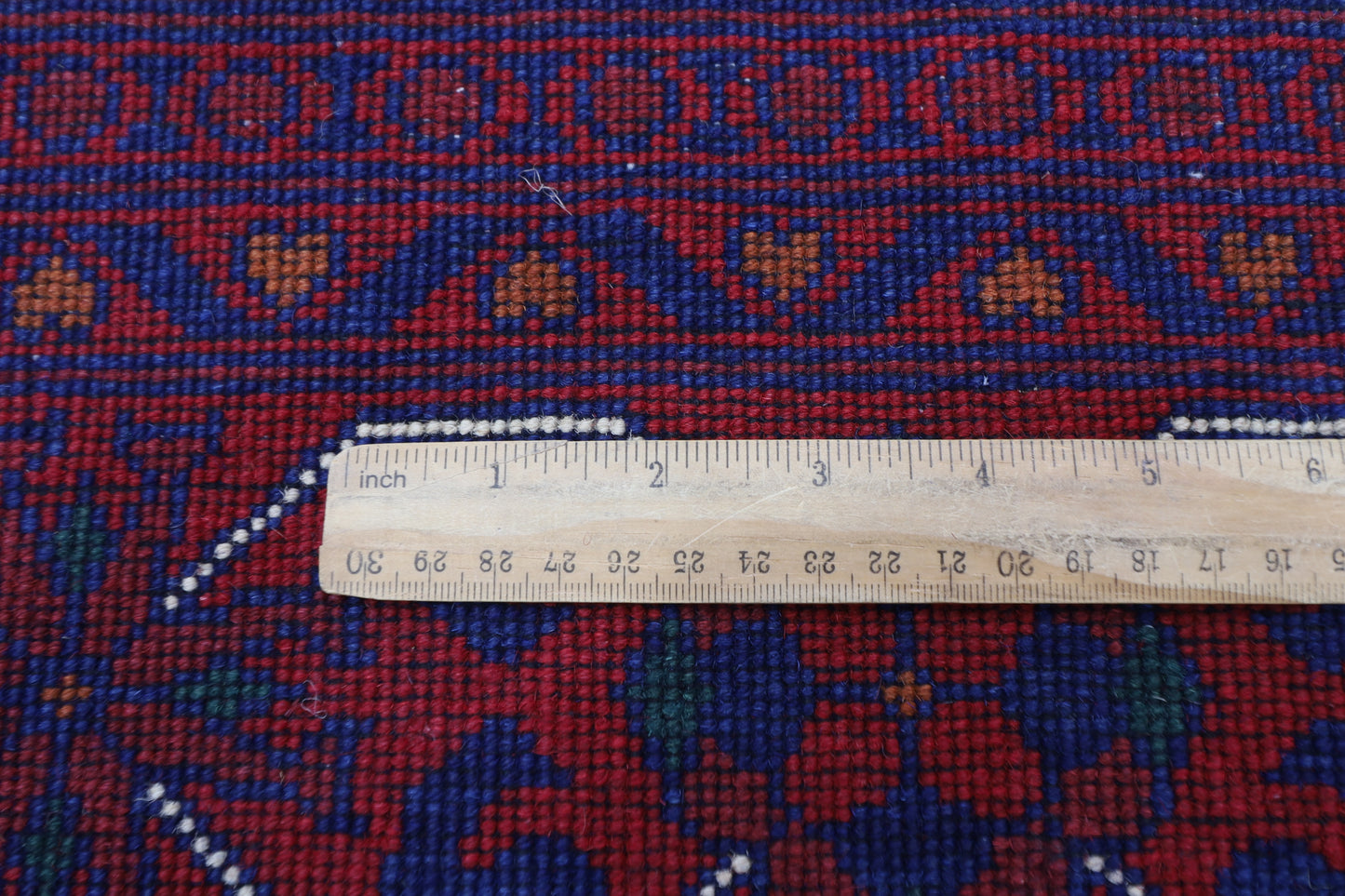 174 x 249 cm | Red Tribal Area Rug Afghan Hand Knotted Veg Dye Wool carpet