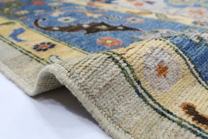 253 x 296 cm | Oushak Afghan Tribal Hand Knotted Natural Veg Dye Wool Carpet