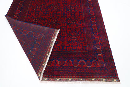 200 x 300 cm | Red Tribal Area Rug Afghan Hand Knotted Veg Dye Wool carpet