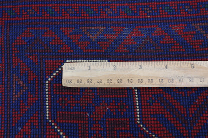200 x 300 cm | Red Tribal Area Rug Afghan Hand Knotted Veg Dye Wool carpet
