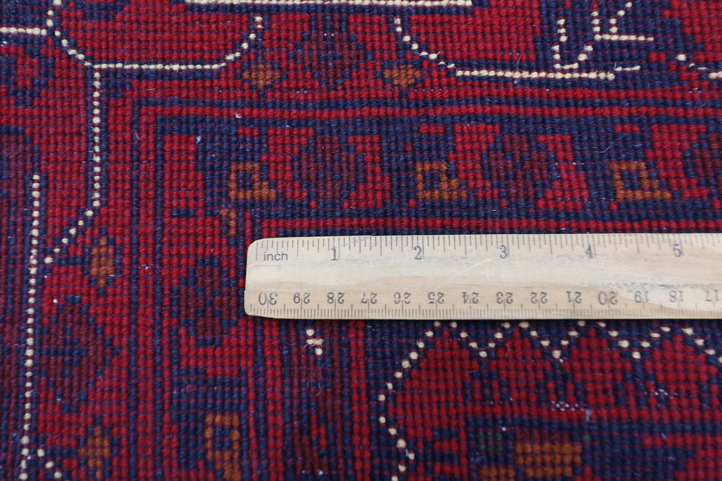 201 x 302 cm | Red Tribal Area Rug Afghan Hand Knotted Veg Dye Wool carpet