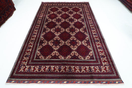 201 x 303 cm | Tribal Area Rug Afghan Hand Knotted Veg Dye Wool carpet