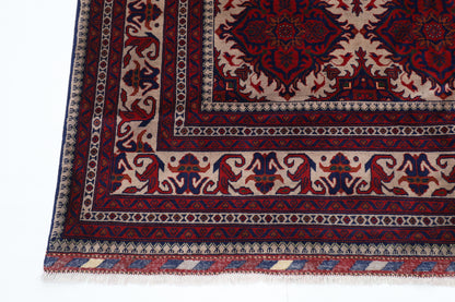 201 x 303 cm | Tribal Area Rug Afghan Hand Knotted Veg Dye Wool carpet