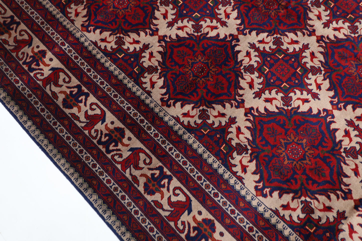 201 x 303 cm | Tribal Area Rug Afghan Hand Knotted Veg Dye Wool carpet