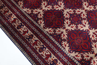 201 x 303 cm | Tribal Area Rug Afghan Hand Knotted Veg Dye Wool carpet