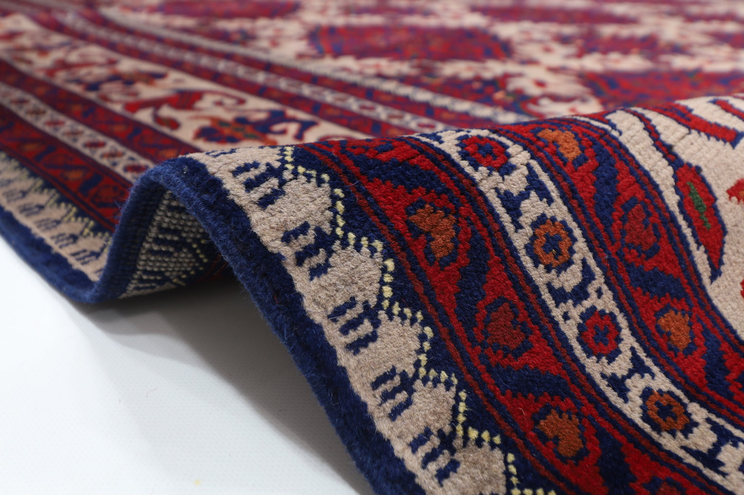 201 x 303 cm | Tribal Area Rug Afghan Hand Knotted Veg Dye Wool carpet