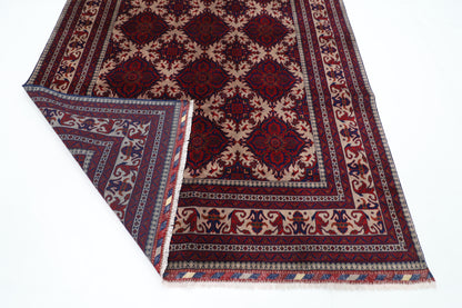 201 x 303 cm | Tribal Area Rug Afghan Hand Knotted Veg Dye Wool carpet