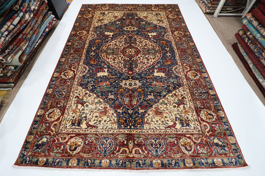 202 x 295 cm | Kerman Afghan Tribal Hand Knotted Carpet
