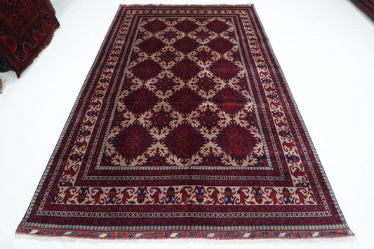 202 x 298 cm | Tribal Area Rug Afghan Hand Knotted Veg Dye Wool carpet