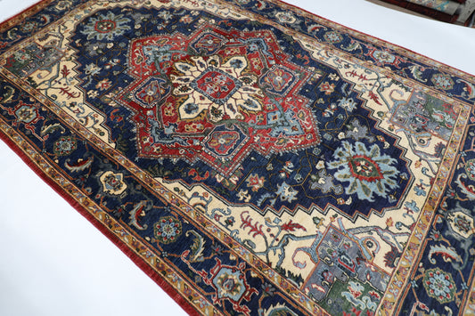 196 x 319 cm | Heriz Afghan Tribal Hand Knotted Carpet