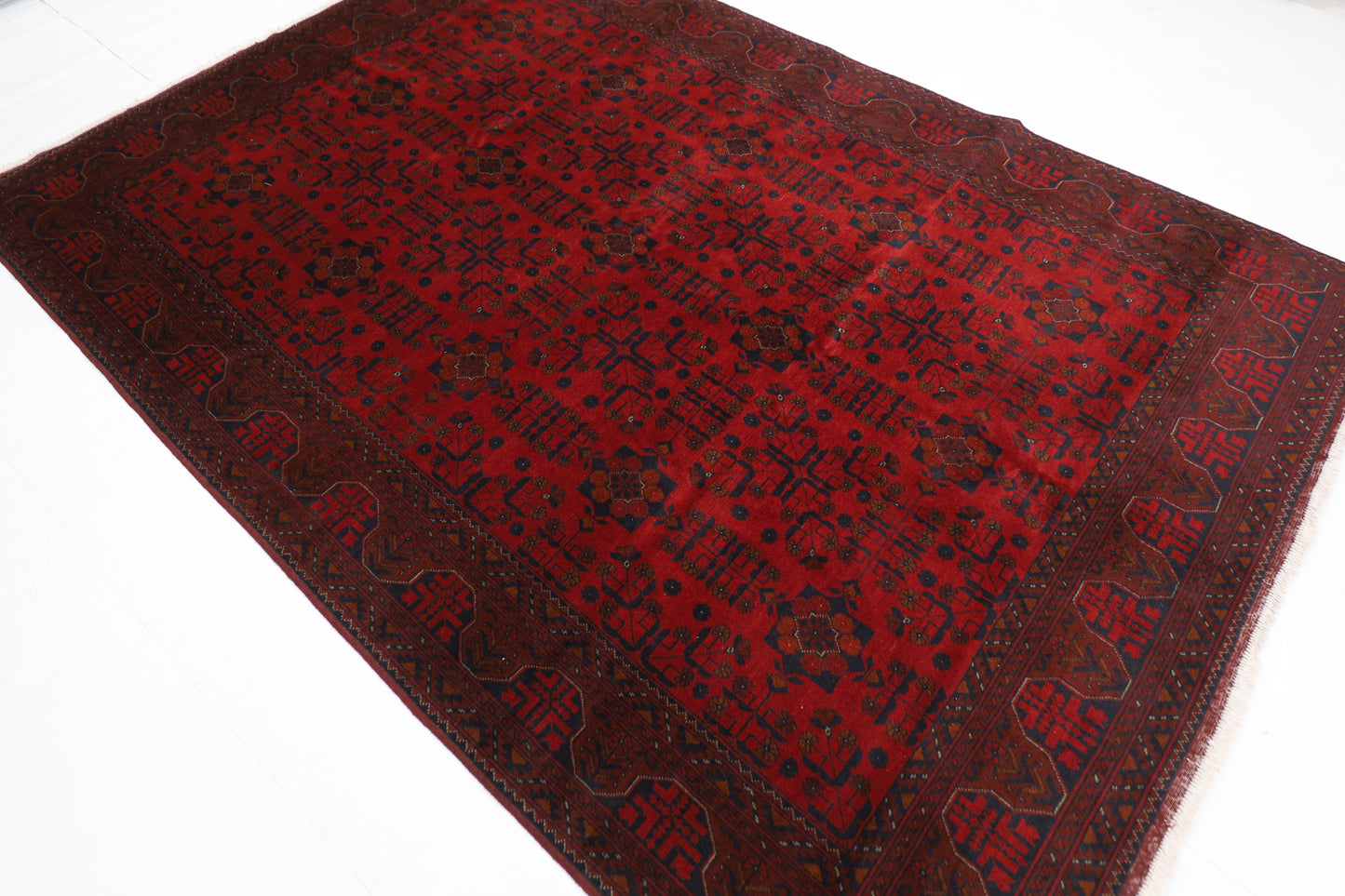 203 x 294 cm | Khal Mohammadi Area Rug Afghan Hand Knotted Veg Dye Wool carpet