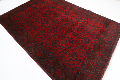 203 x 294 cm | Khal Mohammadi Area Rug Afghan Hand Knotted Veg Dye Wool carpet