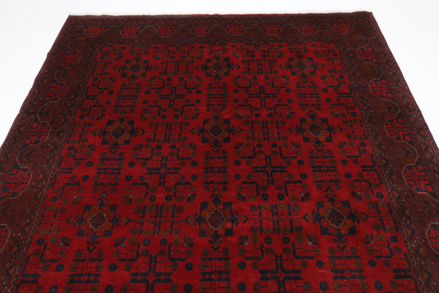 203 x 294 cm | Khal Mohammadi Area Rug Afghan Hand Knotted Veg Dye Wool carpet