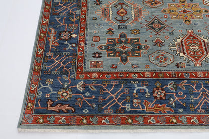245 x 302 cm | Suzani Afghan Tribal Hand Knotted Natural Veg Dye Wool Carpet