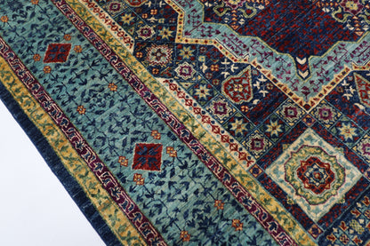 170 x 236 cm | Mamluk Afghan Tribal Hand Knotted Veg Dye Wool Carpet