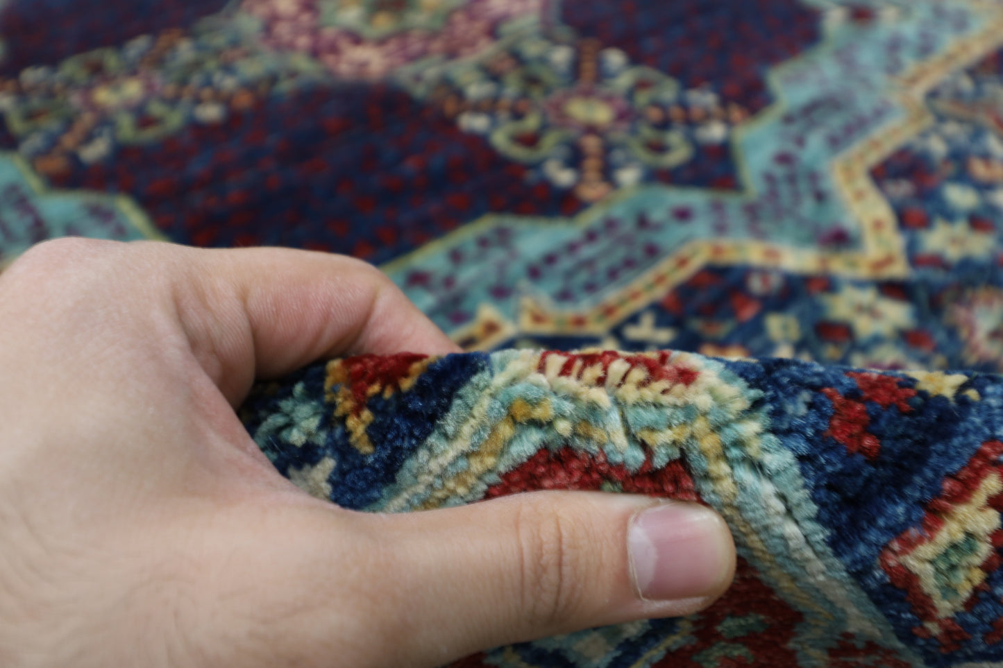170 x 236 cm | Mamluk Afghan Tribal Hand Knotted Veg Dye Wool Carpet