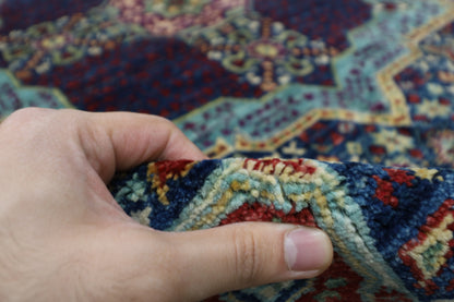170 x 236 cm | Mamluk Afghan Tribal Hand Knotted Veg Dye Wool Carpet